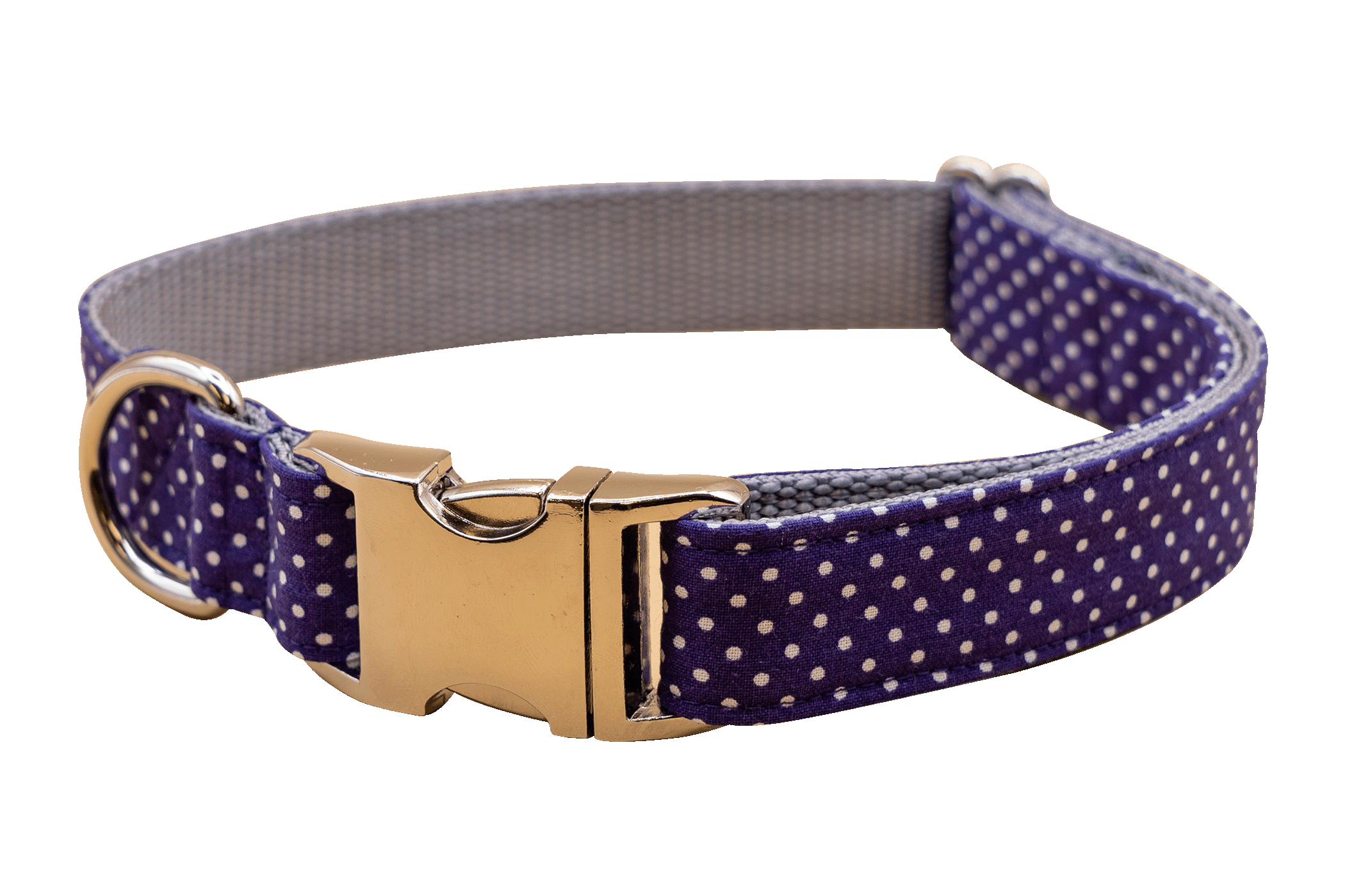Purple Pin Dot Collar