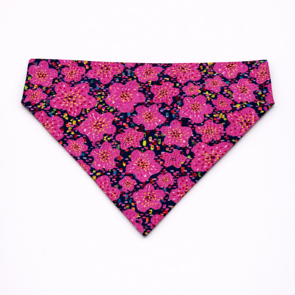 Fuschia Poppy Bandana