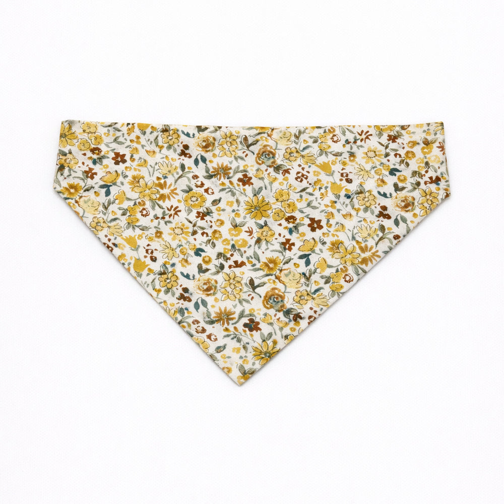 Gold Florals Bandana