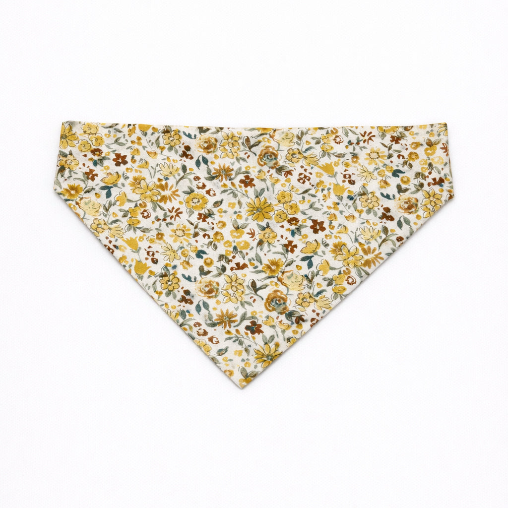 Gold Florals Bandana