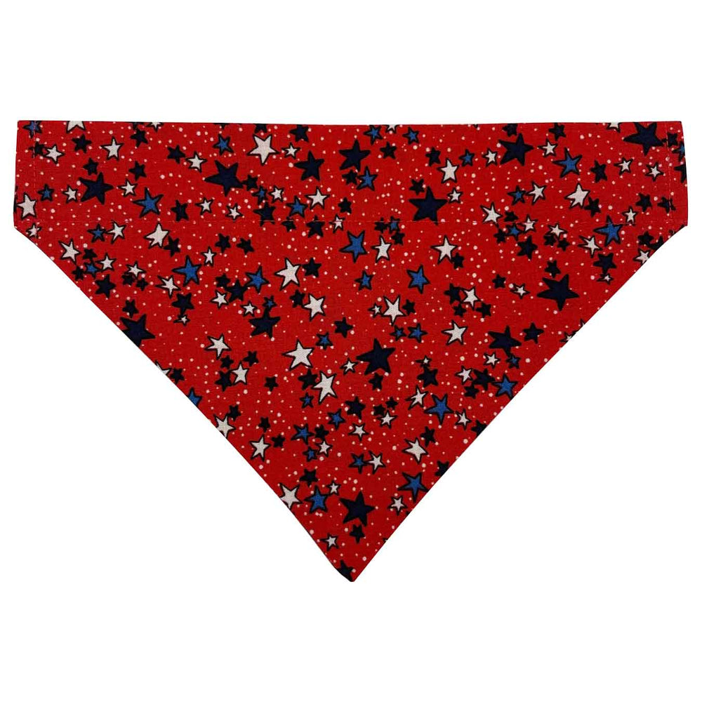 Patriotic Red Slip Over Collar Bandana