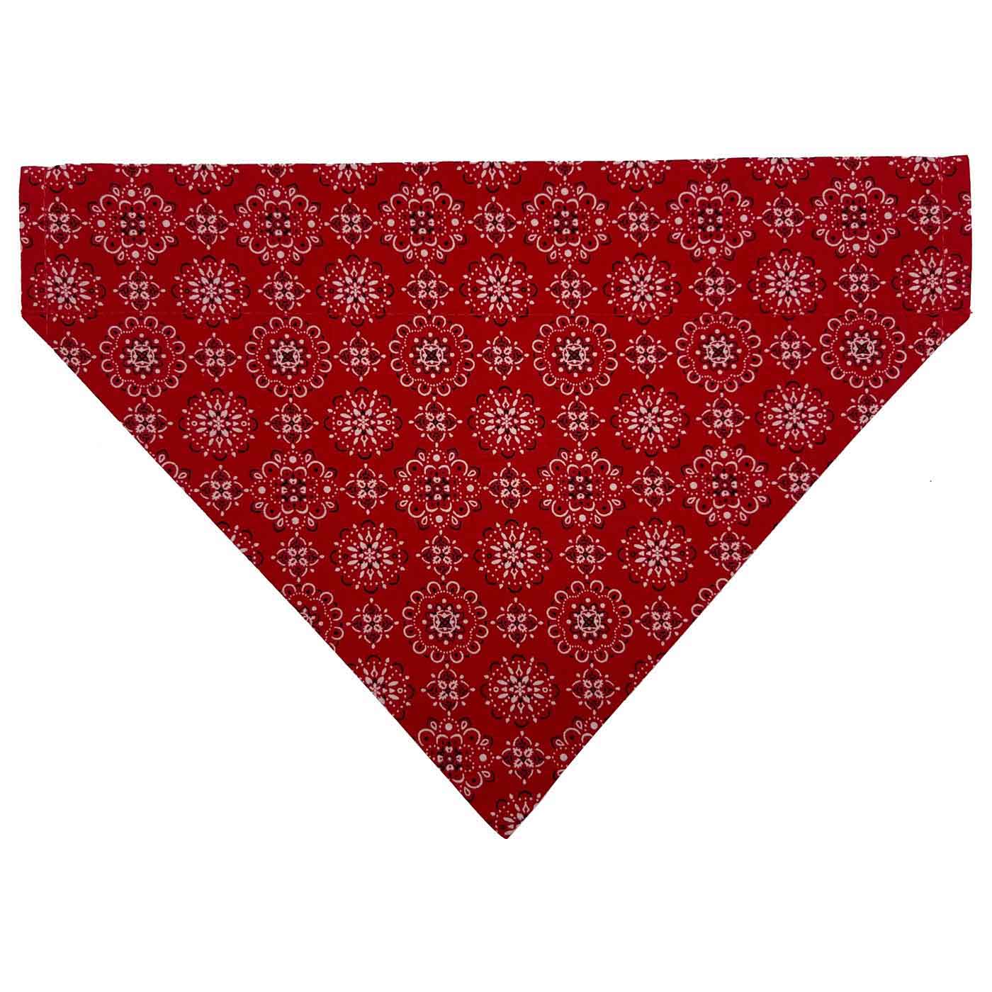 Red & White Classic Slip Over Collar Bandana