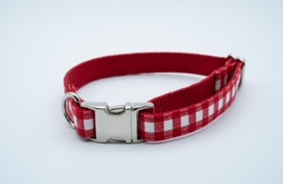 RED GINGHAM - COLLAR