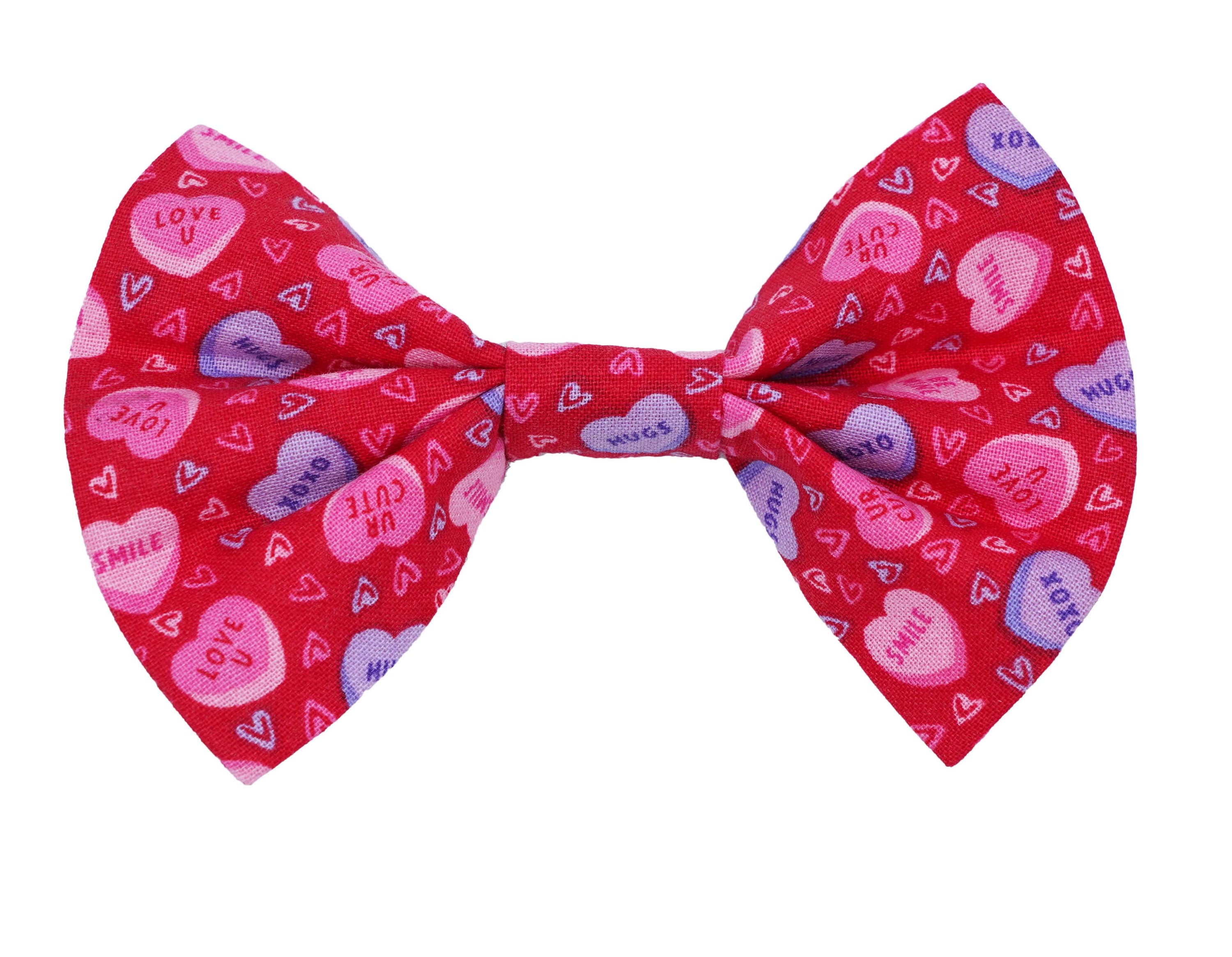 VALENTINE'S CONVERSATION HEARTS BOWTIE