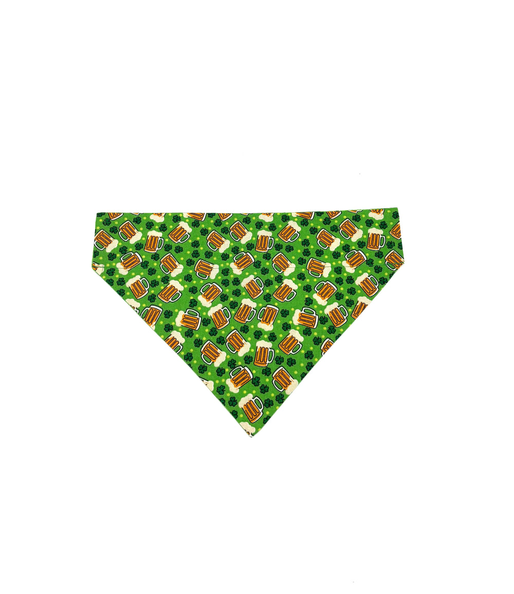 St. Patty’s Beer Mugs Slip Over Collar Bandana