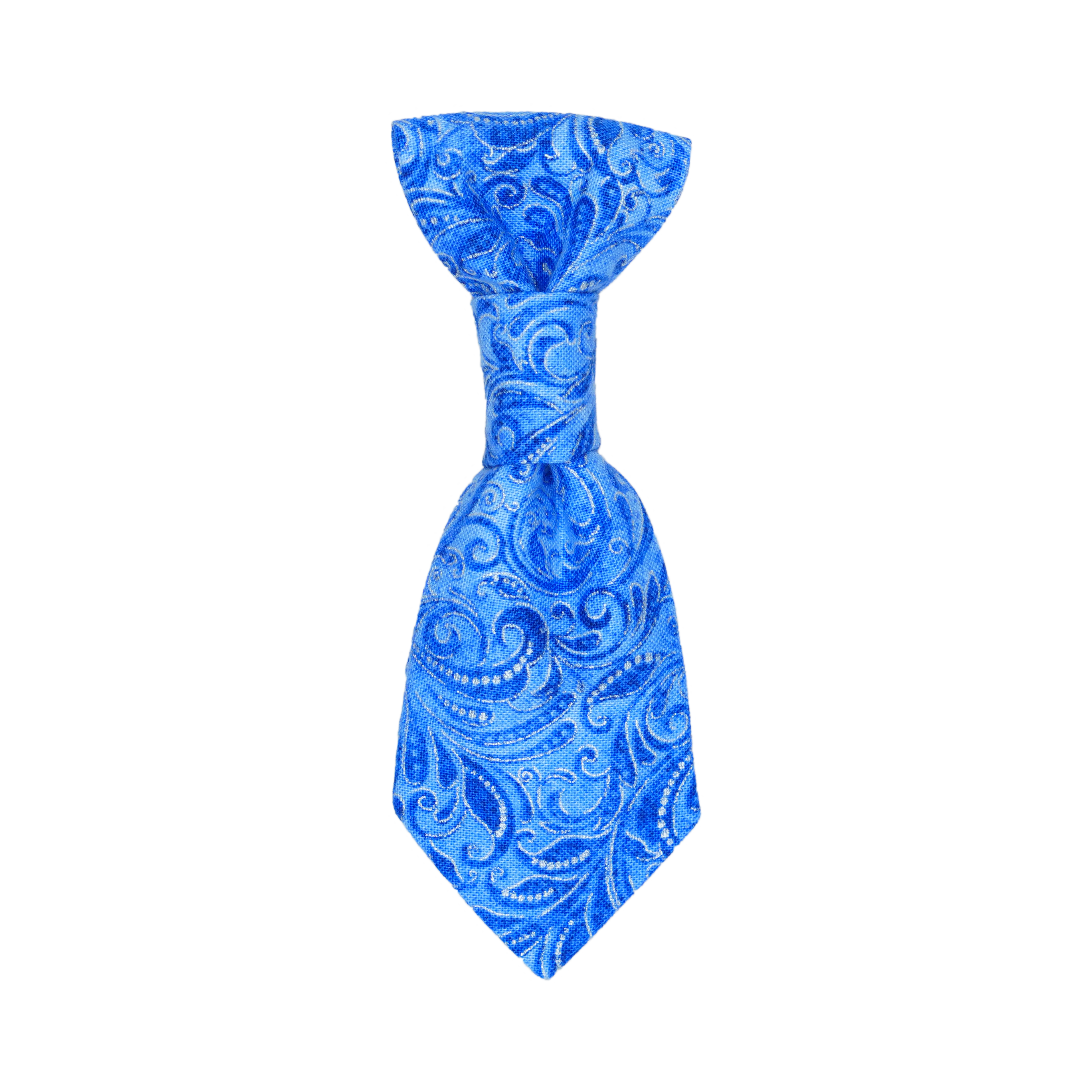 Light Blue Paisley Swirls Tie