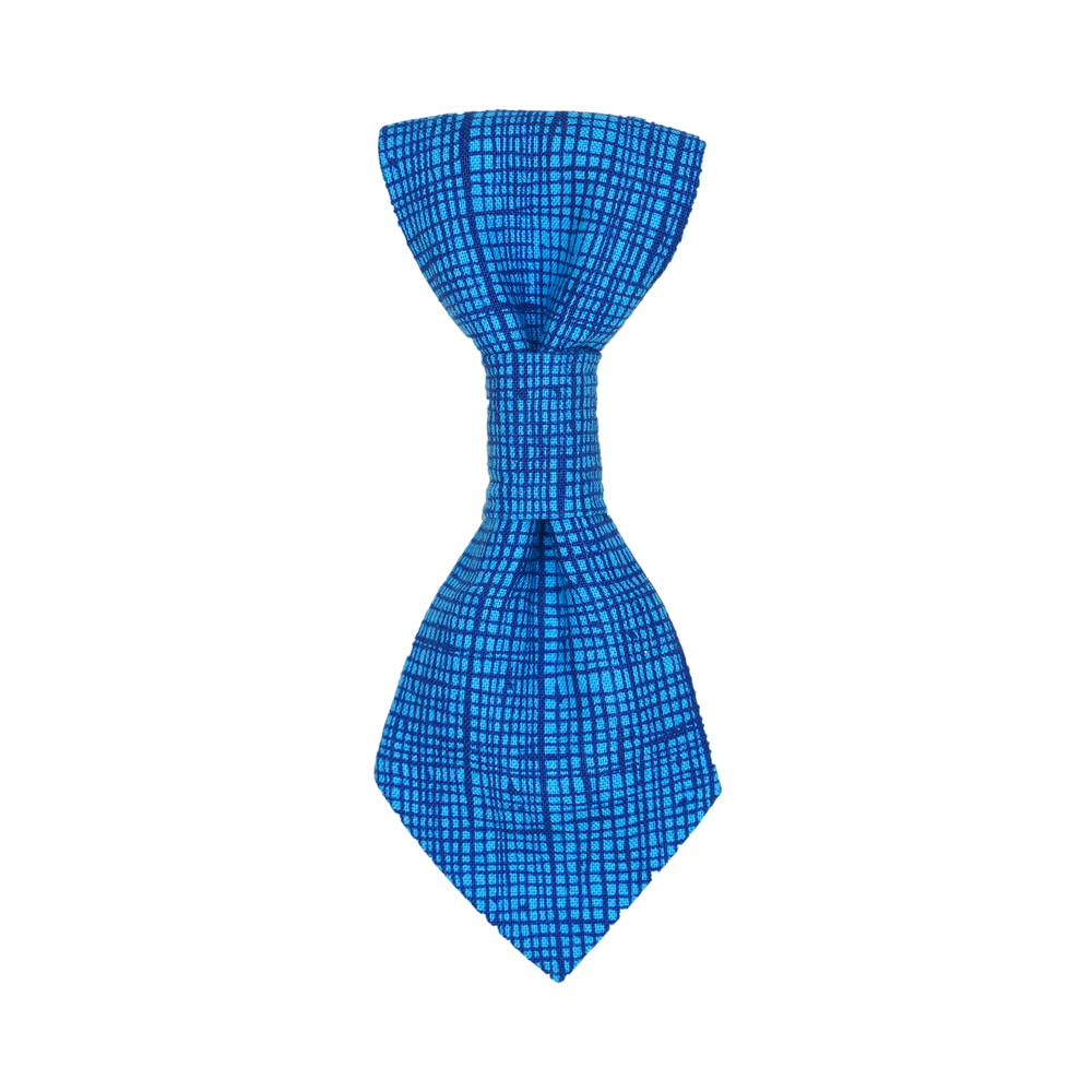 Teal Graph Lines Tie