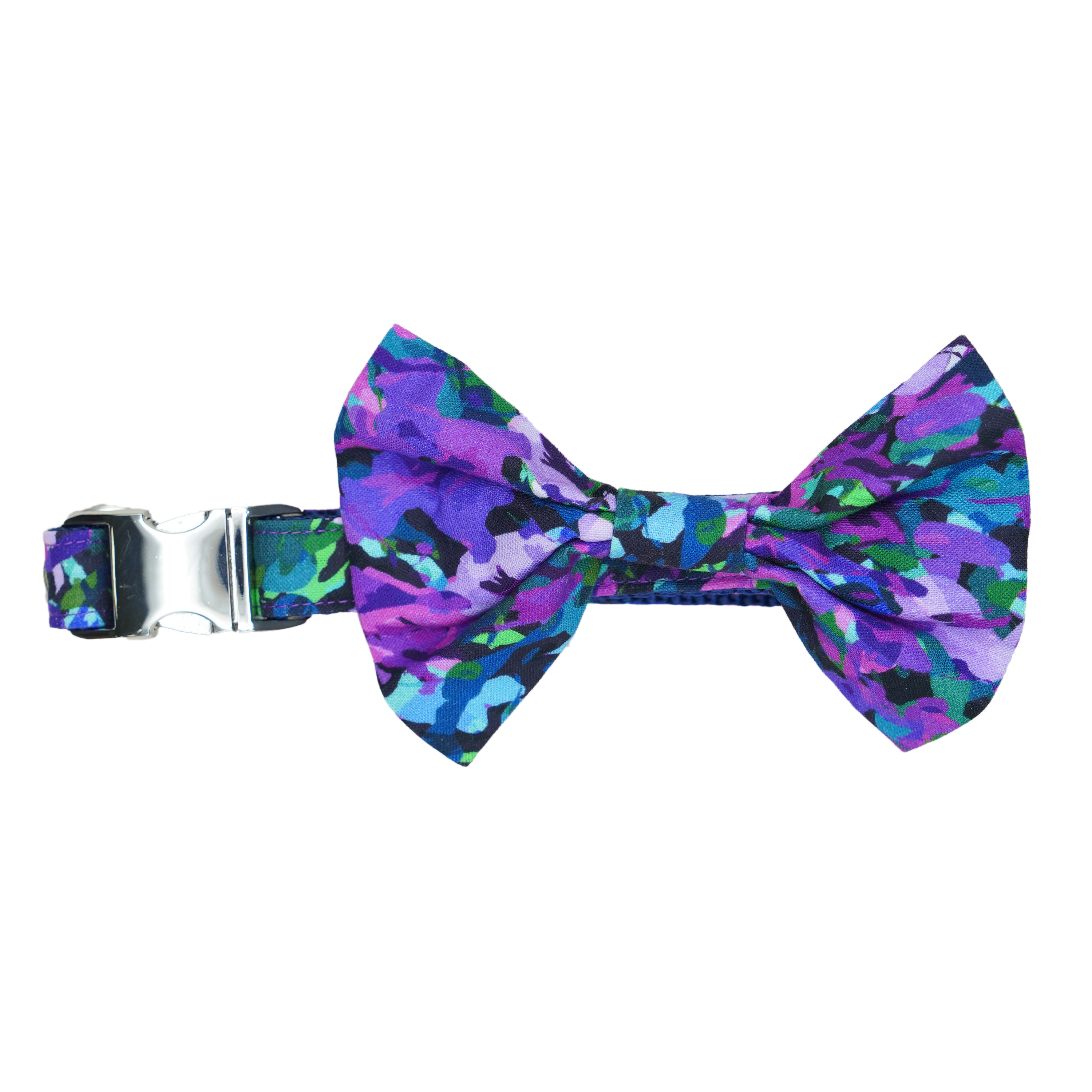 Purple Camo Bowtie Collar