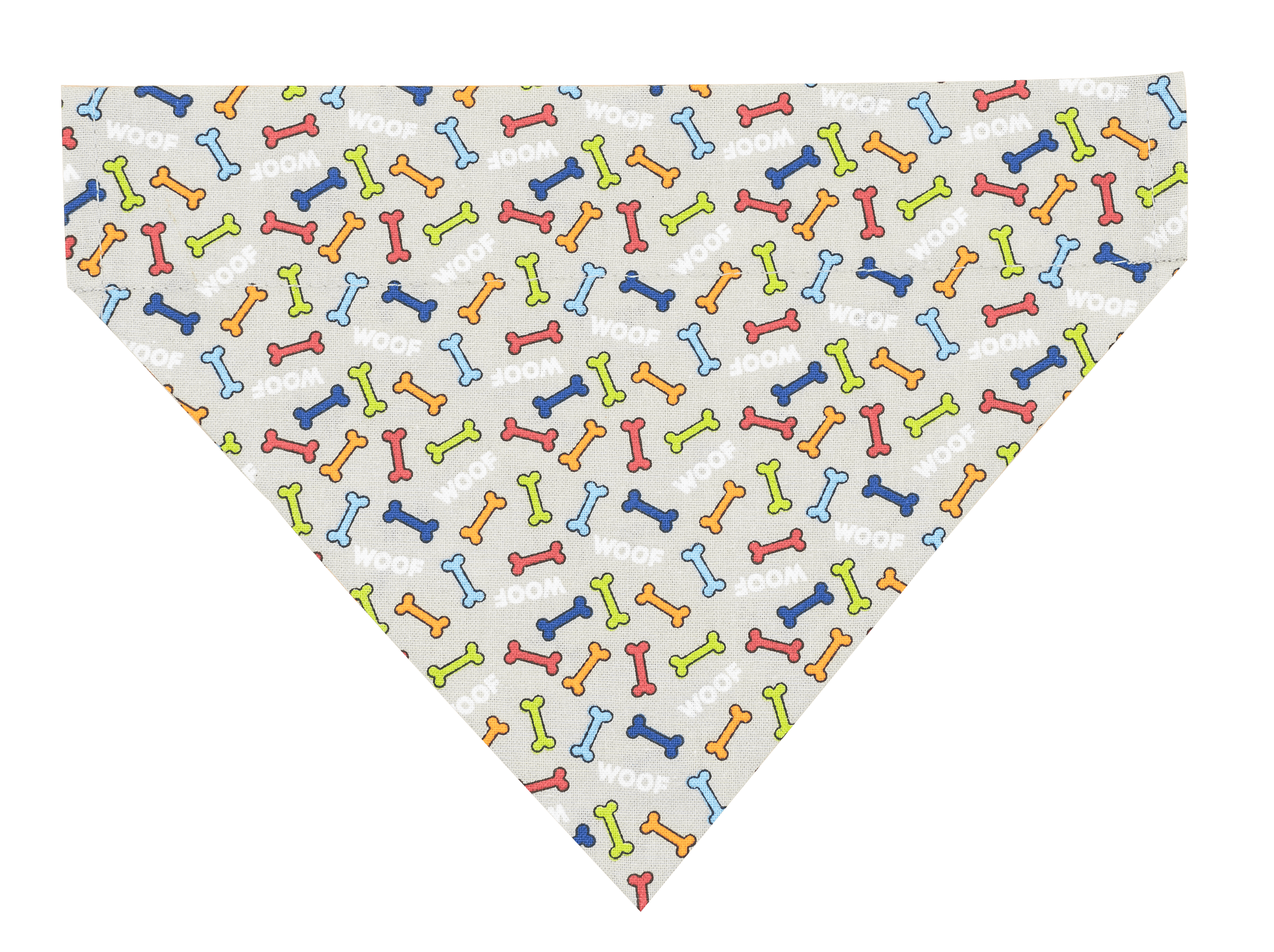 Rainbow Dog Bones Slip Over Collar Bandana