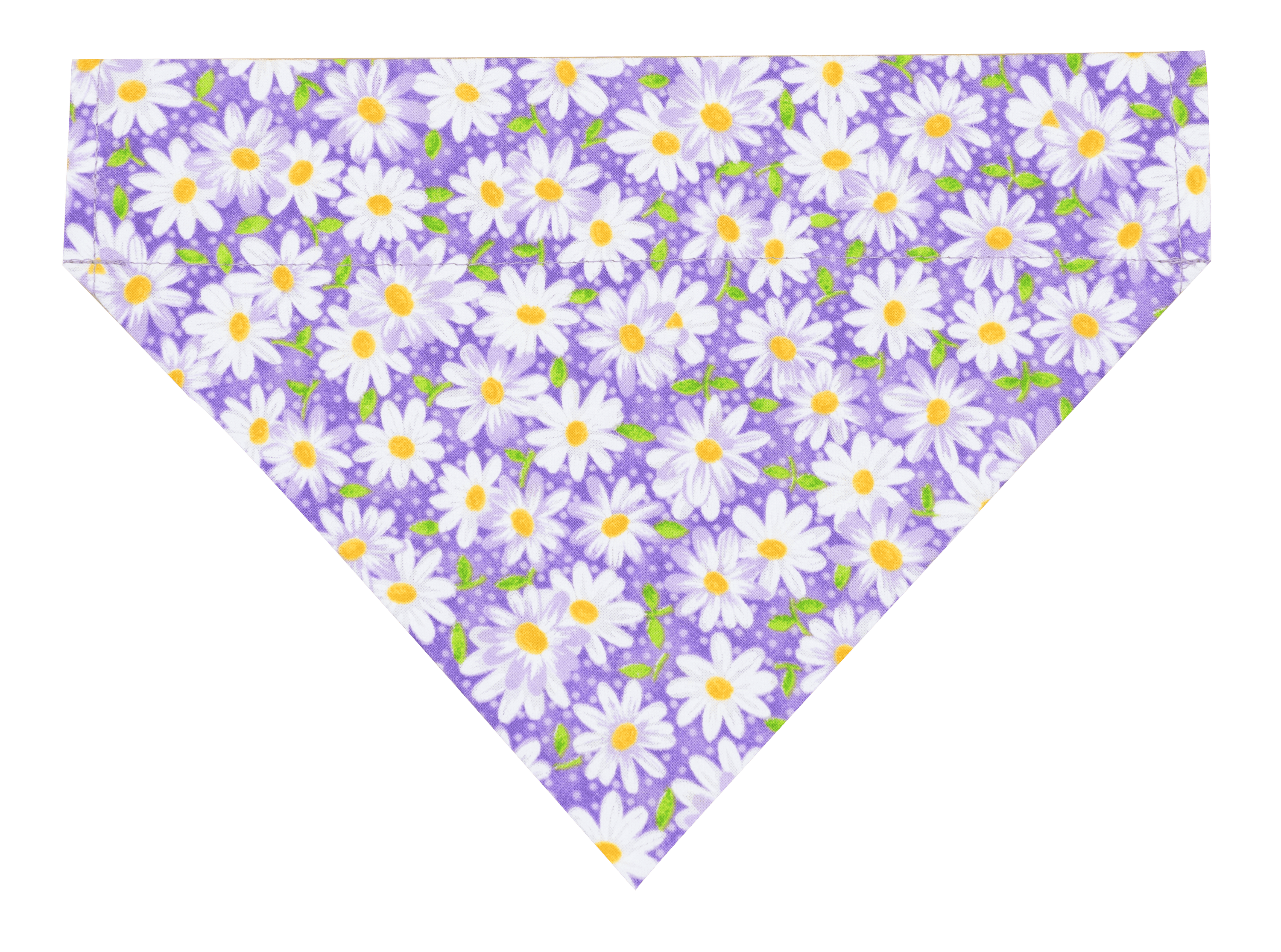 Purple Daisies Slip Over Collar Bandana