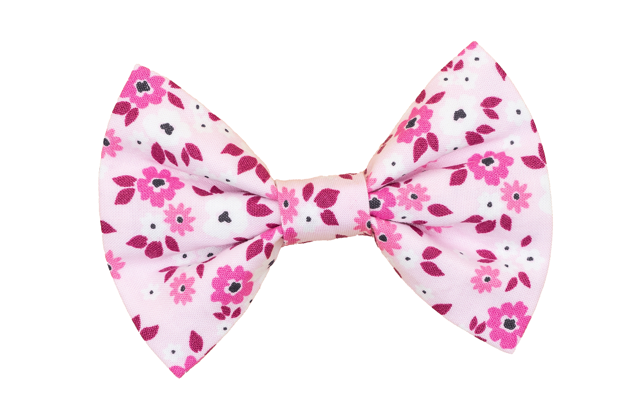 Fuschia Flower Bowtie