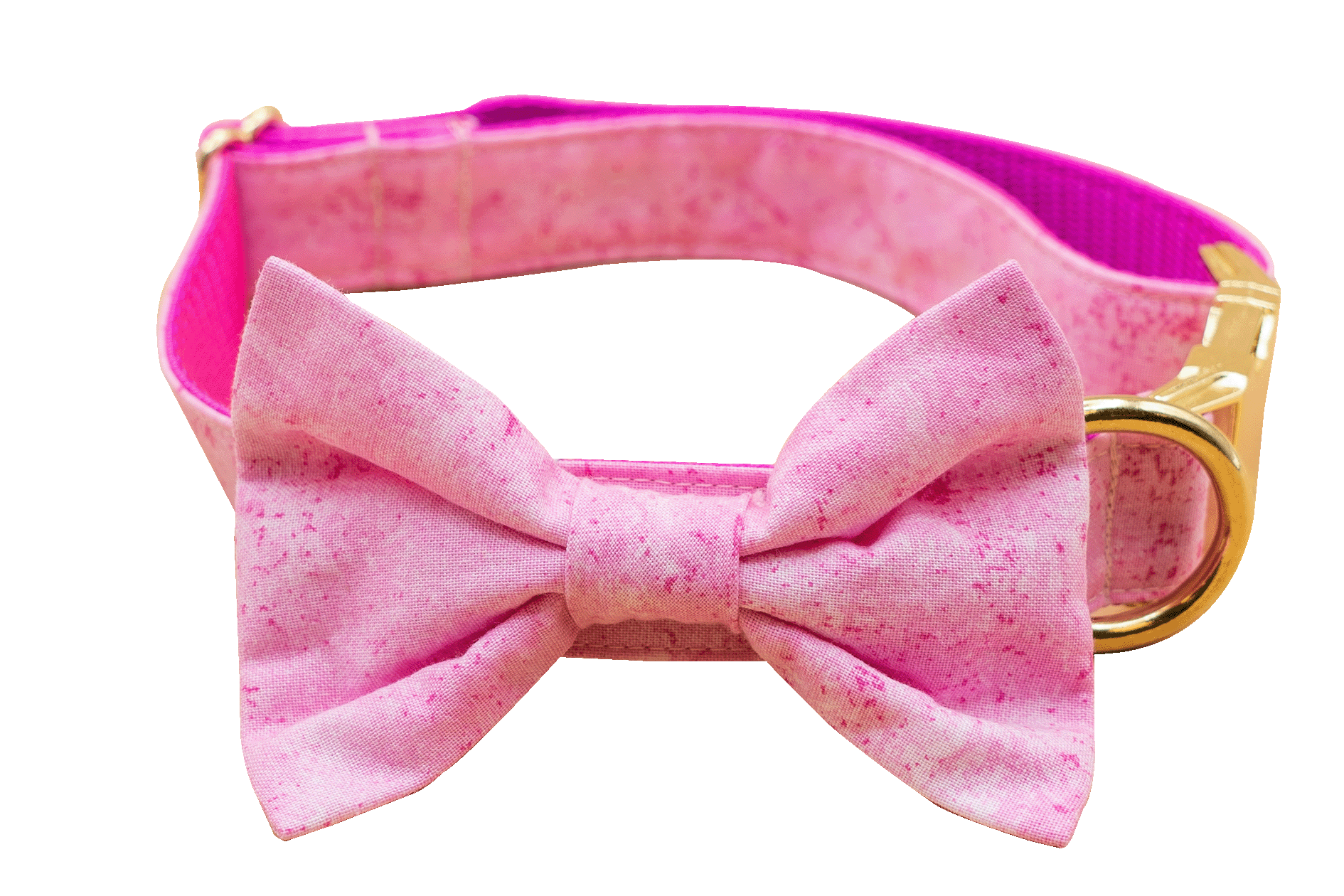 Bubblegum Pink Bowtie Collar