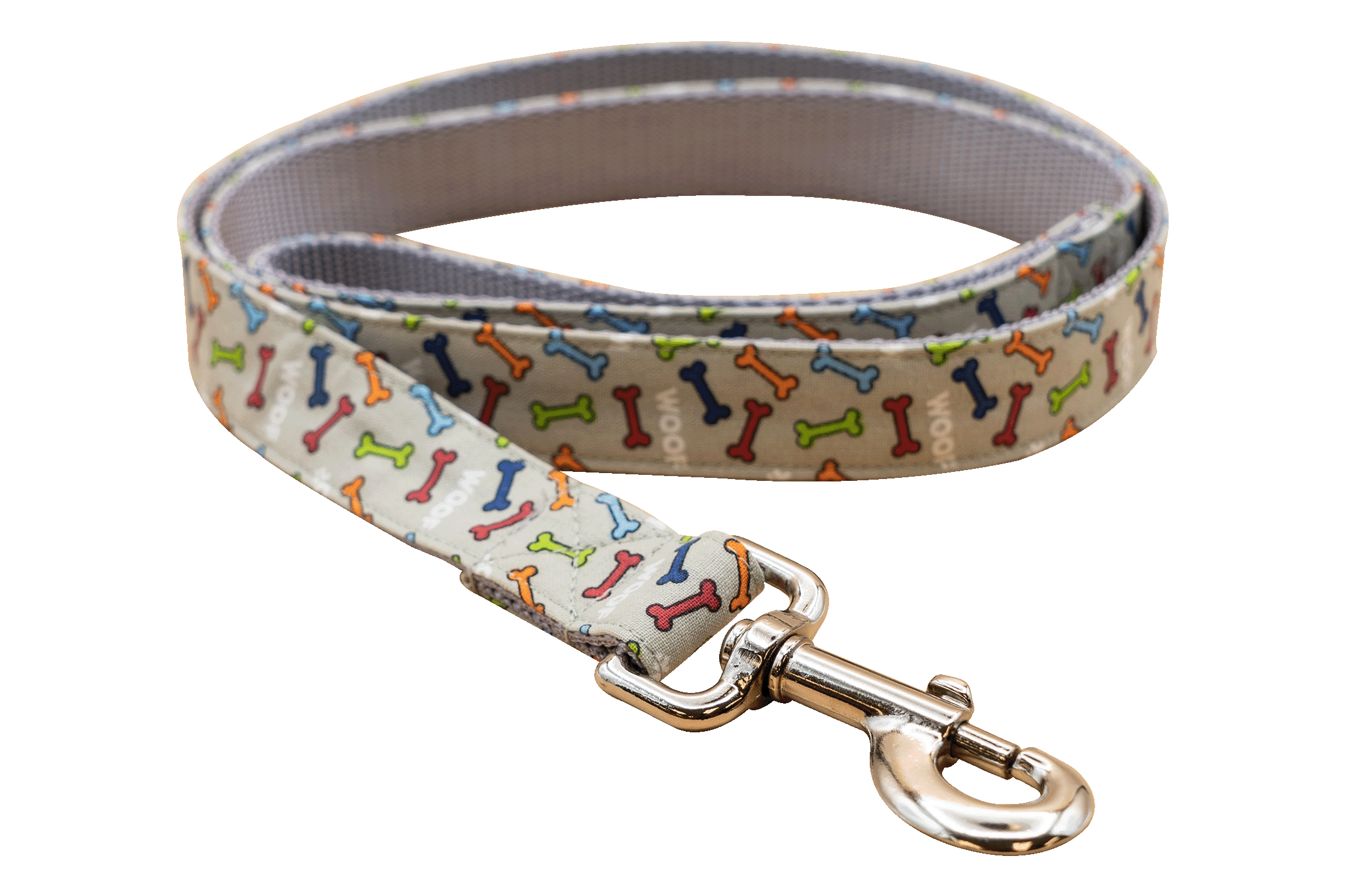 Rainbow Dog Bones Leash