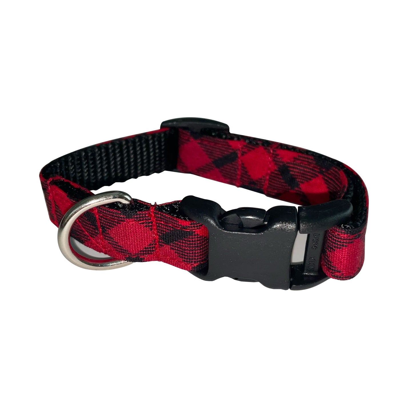 Red and Black Plaid Collar