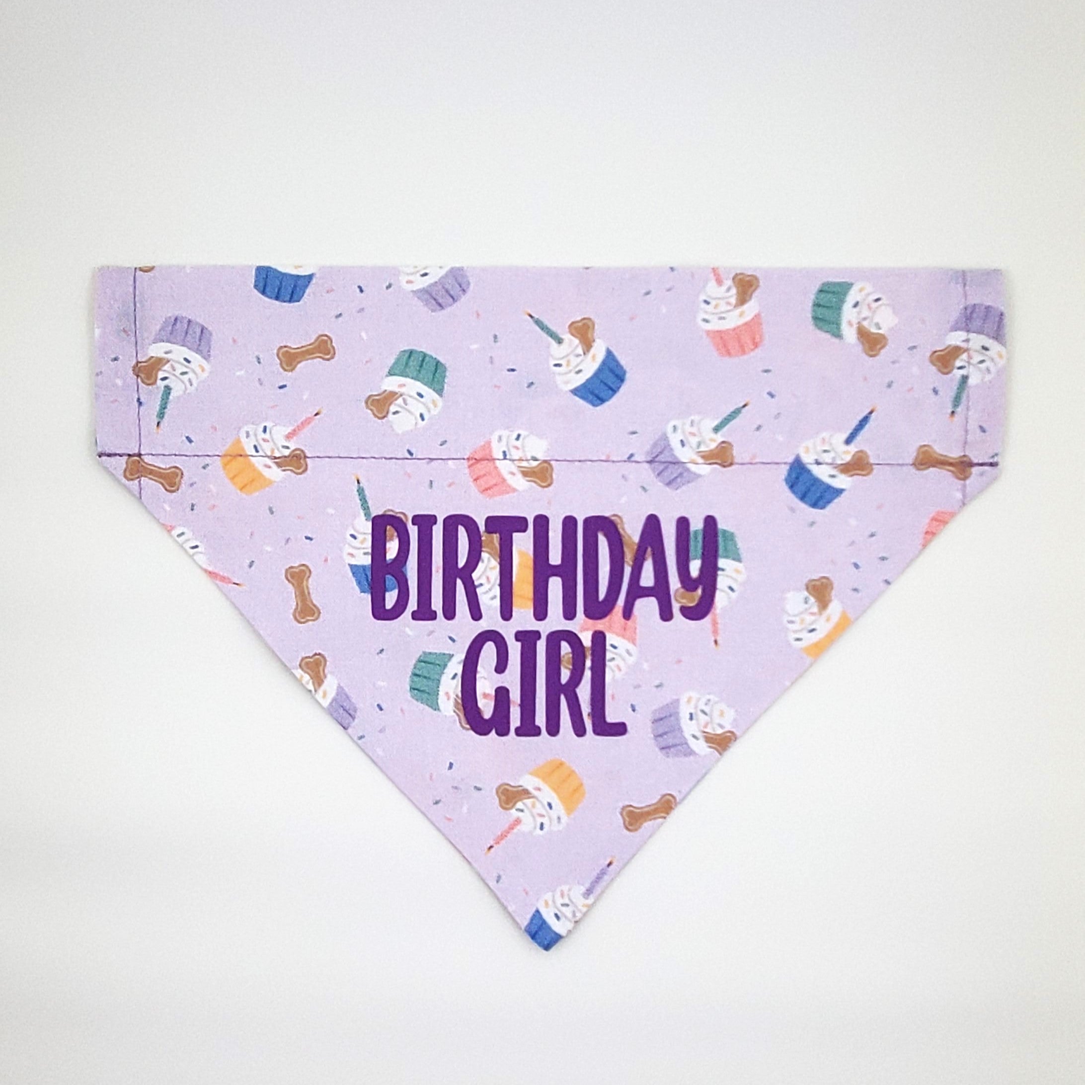 Birthday Girl Slip Over Collar Bandana