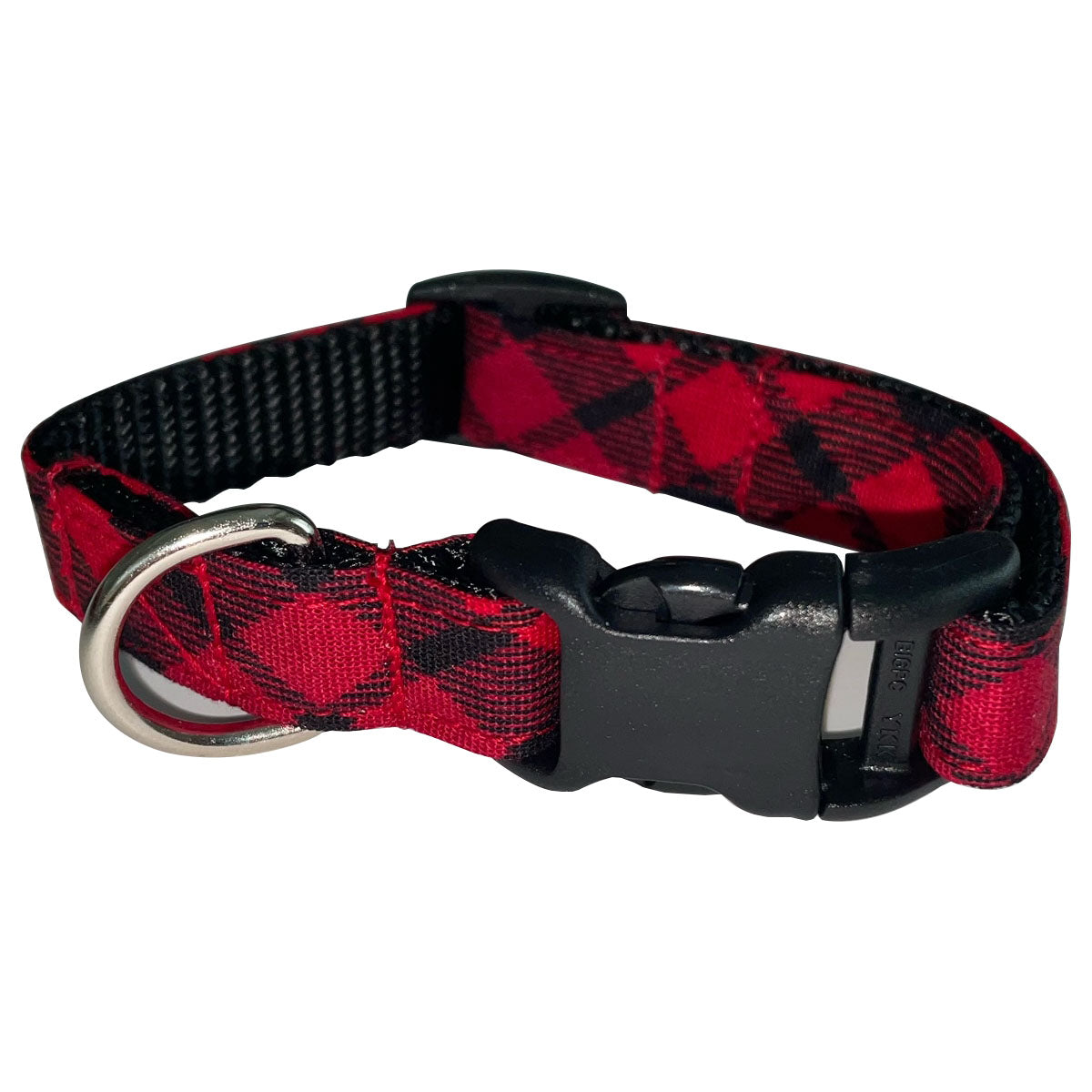 Red and Black Plaid Collar