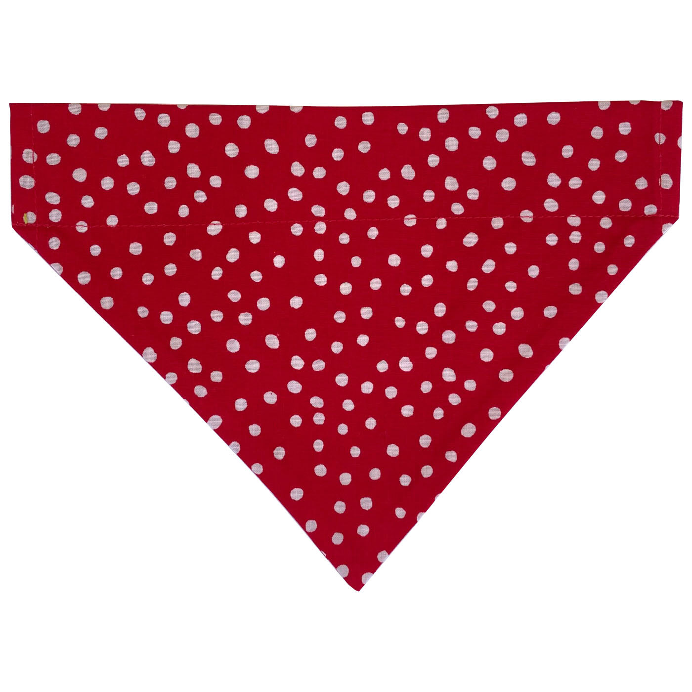 Red and White Polka Dots Slip Over Collar Bandana