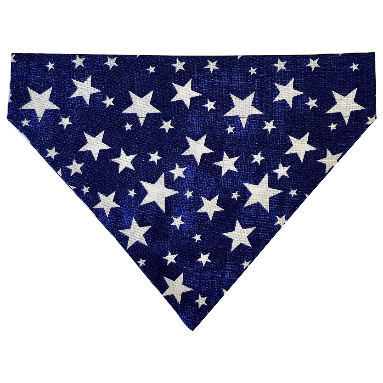 Navy Distressed Stars  Slip Over Collar Bandana