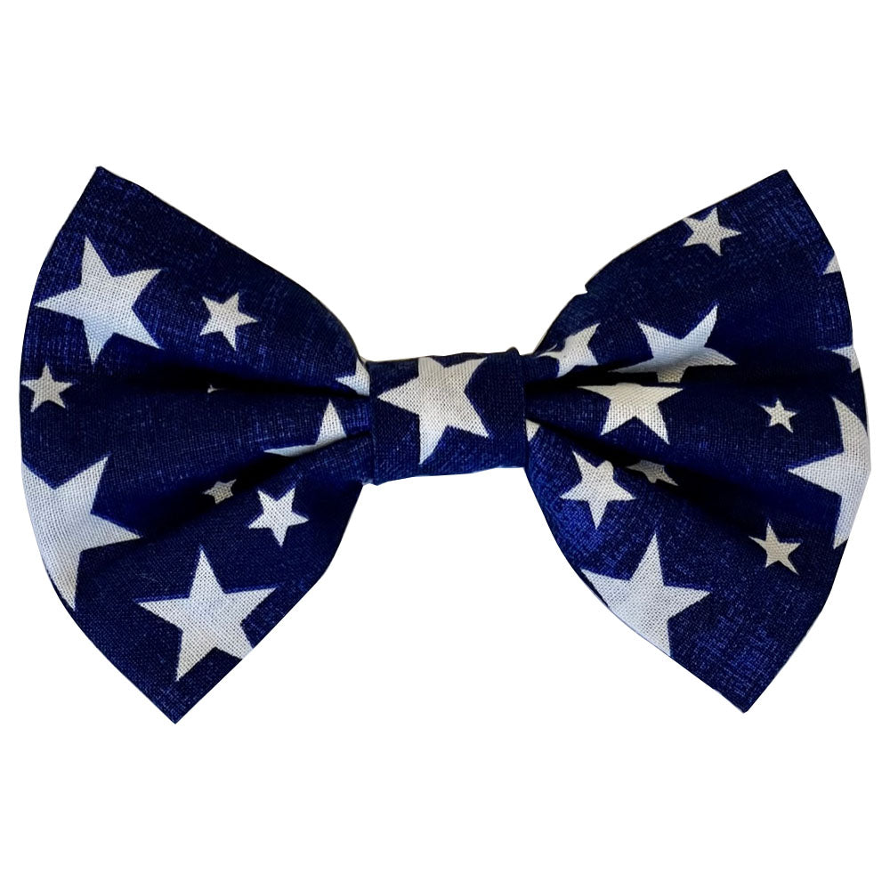 Navy Distressed Stars Bowtie