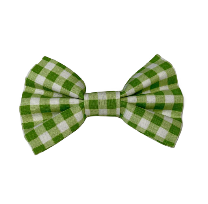 Lime Gingham Bowtie