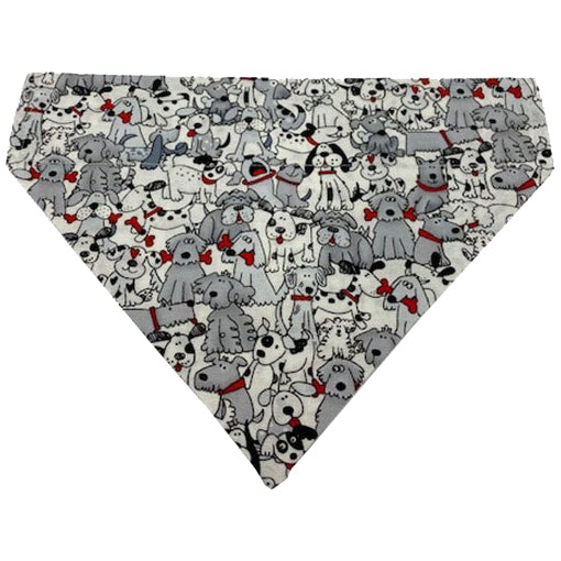 Pups with Bones Slip Over Collar Bandana
