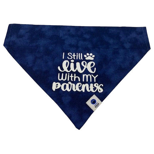 Smoky Blue- Still Live With My Parents Slip Over Collar Bandana