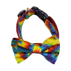 Tie Dye Bowtie Collar