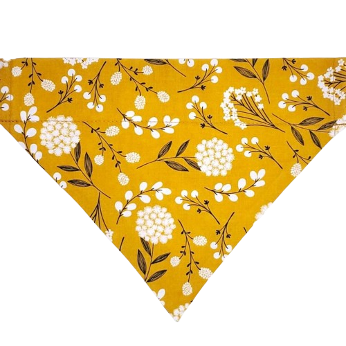 Yellow Dandelions Slip Over Collar Bandana